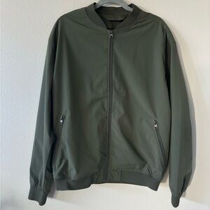 Pull & Bear Olive Color Zip Jacket